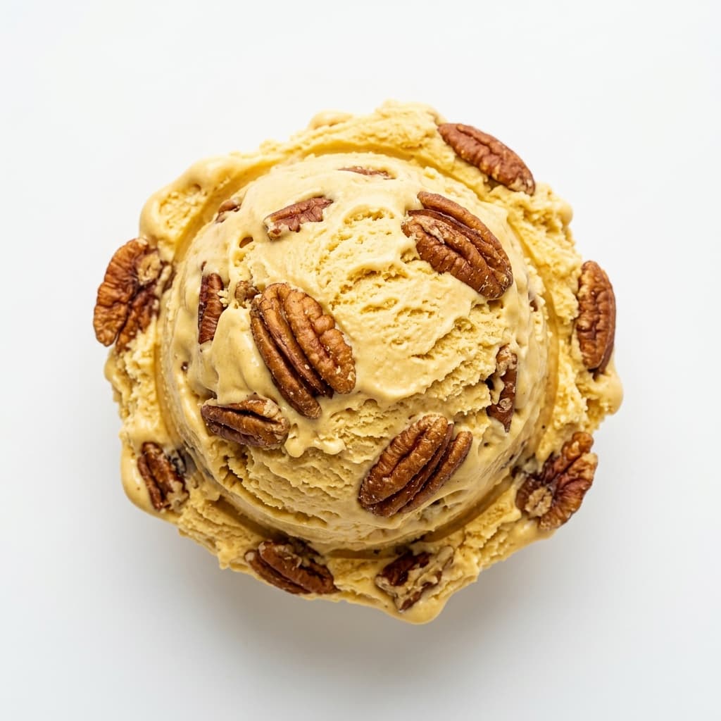 Butter Pecan scoop at Glacier