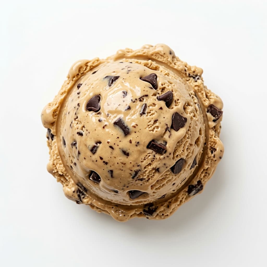 Cappuccino Chocolate Chip scoop at Glacier