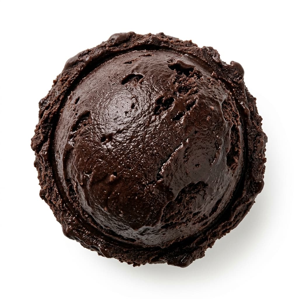 Double Dark Chocolate scoop at Glacier