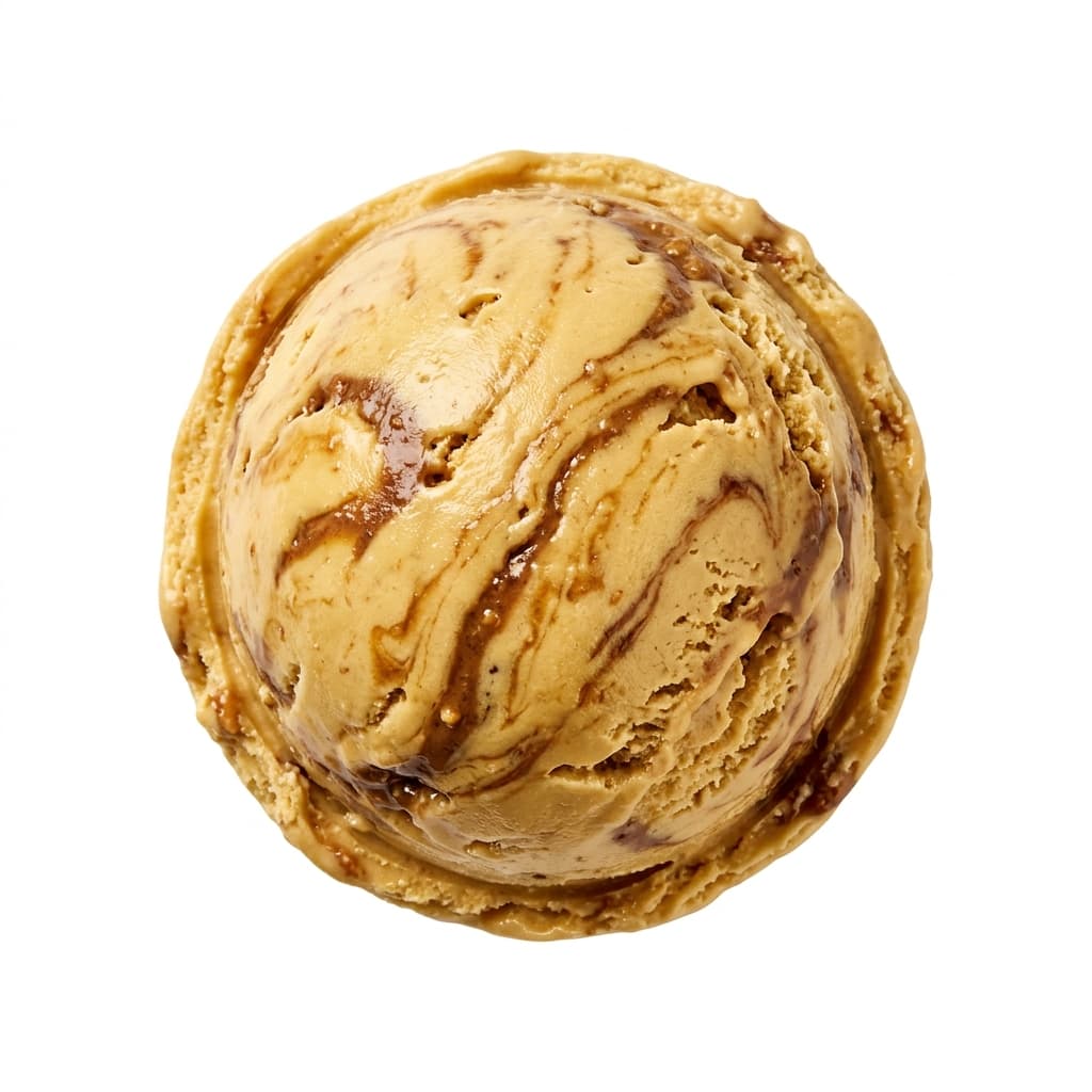 Honey Peanut Butter Gelato scoop at Glacier