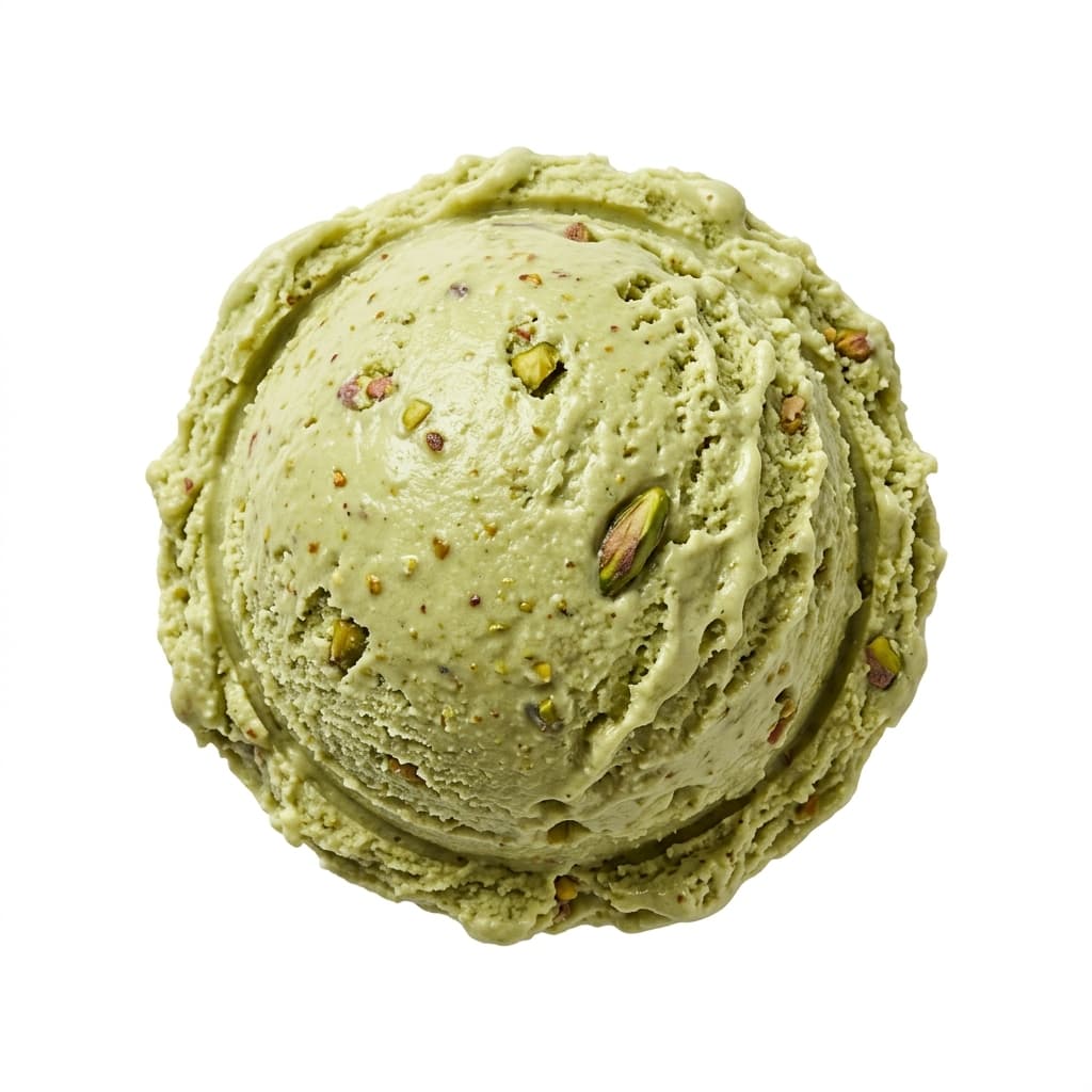 Pistachio scoop at Glacier