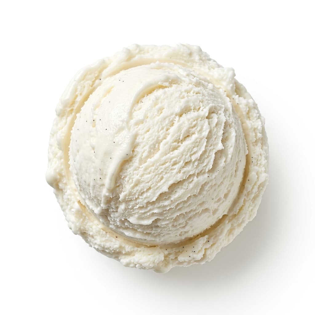 Vanilla scoop at Glacier