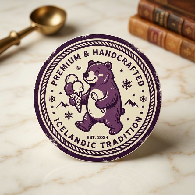 Glacier Ice Cream Sticker