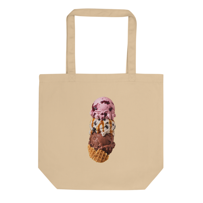 Three-Scoop Family Canvas Tote