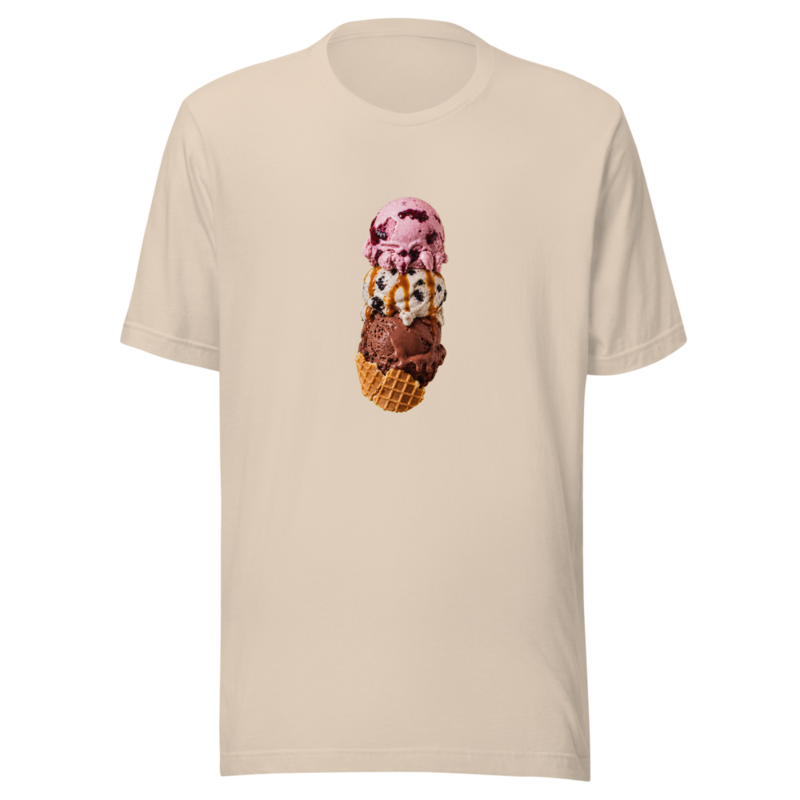 Three-Scoop Family Cream Tee